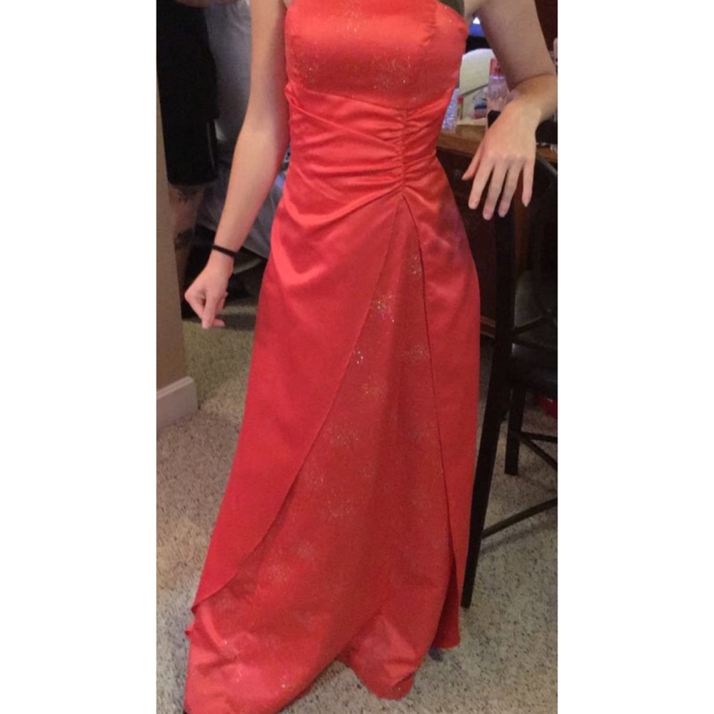 Orange homecoming dress